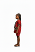 CHIPO Girls Ankara Chic Three Quater A-Line Kimono with Matching Shorts Set
