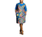 Calythea Women Color-Block Geo Ankara Shift Dress with Embellished Yoke – Vibrant Mother’s African Elegance