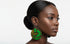 Jei-No Circular Chic Small Ankara Print Earrings