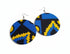 Jei-No Circular Chic Small Ankara Print Earrings