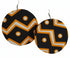Jei-No Circular Chic Small Ankara Print Earrings