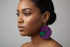 Jei-No Circular Chic Small Ankara Print Earrings