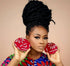 Jei-No Circular Chic Large Ankara Print Earrings