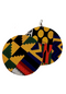 Circular Chic Medium Ankara Print Earrings