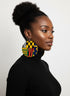 Jei-No Circular Chic Medium Ankara Print Earrings