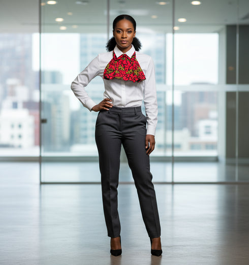 Collar Halter Neckpiece Bib Ankara Necklace