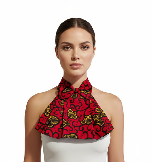Collar Halter Neckpiece Bib Ankara Necklace