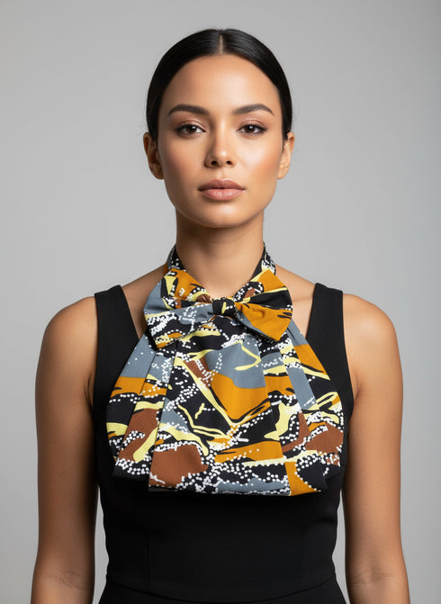 Collar Halter Neckpiece Bib Ankara Necklace