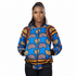 DUMISA Ankara Goldloom Bold African Print UNISEX Adult Bomber Jacket Only