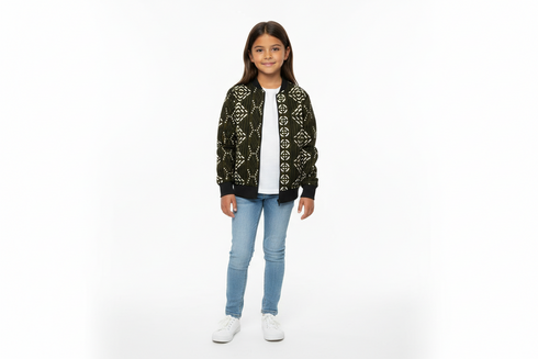 DUMISA Goldloom Batik/Adire UNISEX Bomber Jacket Only for Girls and Boys