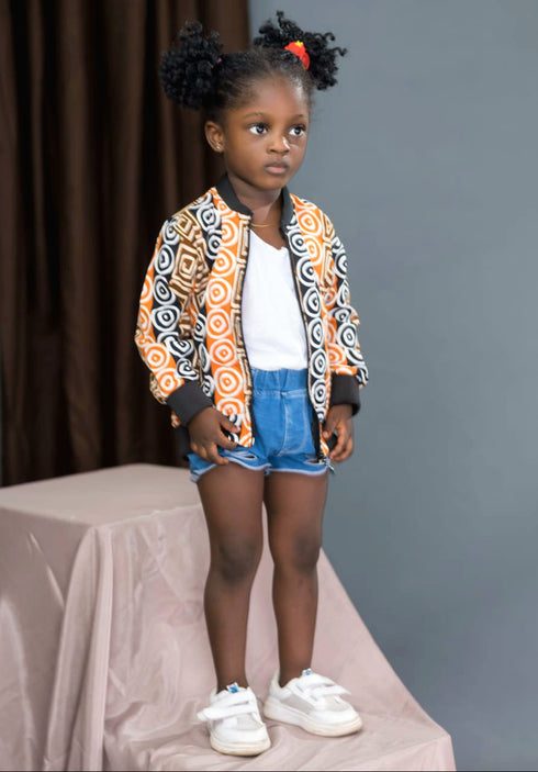 DUMISA Goldloom Bold Ankara Adult UNISEX Jacket