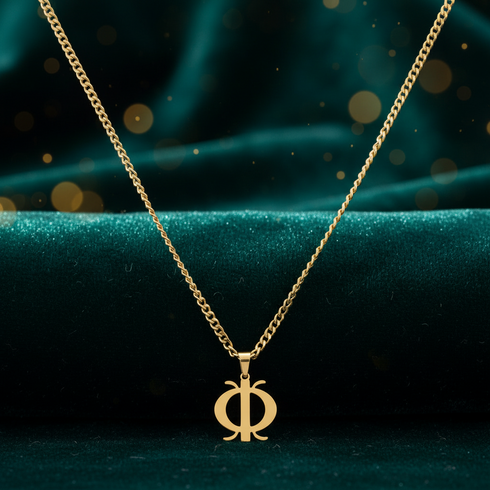 DURABLE WAWA ABA non-fade gold Adinkra stainless steel necklace only