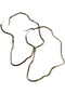 Elegant Contour African Map Hoop Earrings