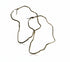 Elegant Contour African Map Hoop Earrings