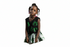Elowen Black Lace with Flower Pattern and Ankara Peplum Top for Girls – Bold African Print Sleeveless Top Only