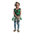 Elowen Black Lace with Flower Pattern and Ankara Peplum Top for Girls – Bold African Print Sleeveless Top Only