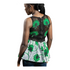 Elowen Black Lace with Flower Pattern and Ankara Peplum Top for Women – Bold African Print Sleeveless Top Only