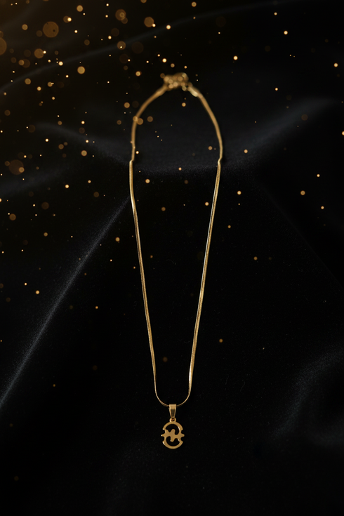 FAITH GYE NYAME non-fade gold Adinkra stainless steel necklace only