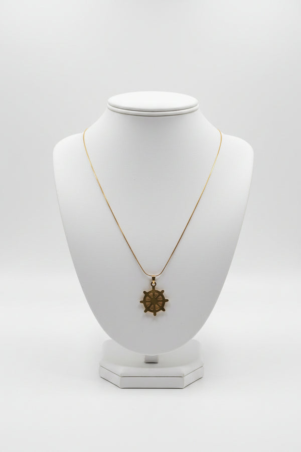 GUIDANCE HELM Gold non-fade stainless steel necklace only