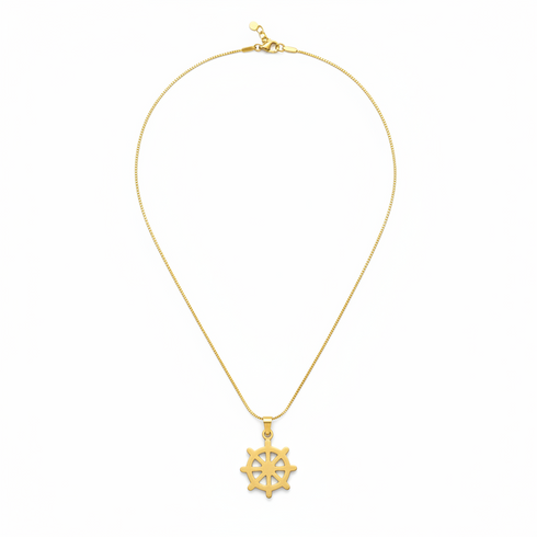 GUIDANCE HELM Gold non-fade stainless steel necklace only