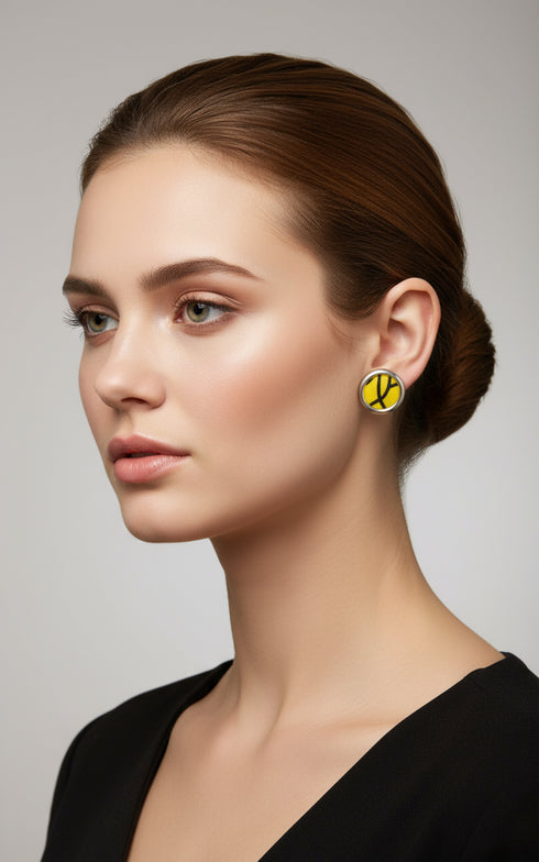 Gemstone Aura Small Stud Earrings