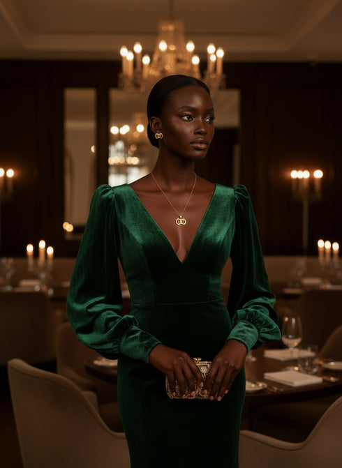 ETERNAL Grace GYE NYAME Adinkra Necklace and Earrings Set – African Stainless Steel Jewelry for Women