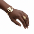 REGAL essence GYE NYAME Gold Adinkra stainless steel bracelet and ring set only