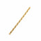 Gold bracelet on a marble surface