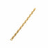 Gold bracelet on a marble surface