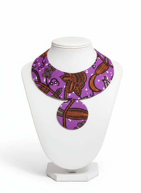 Halo Cape Necklace - Ankara Necklace