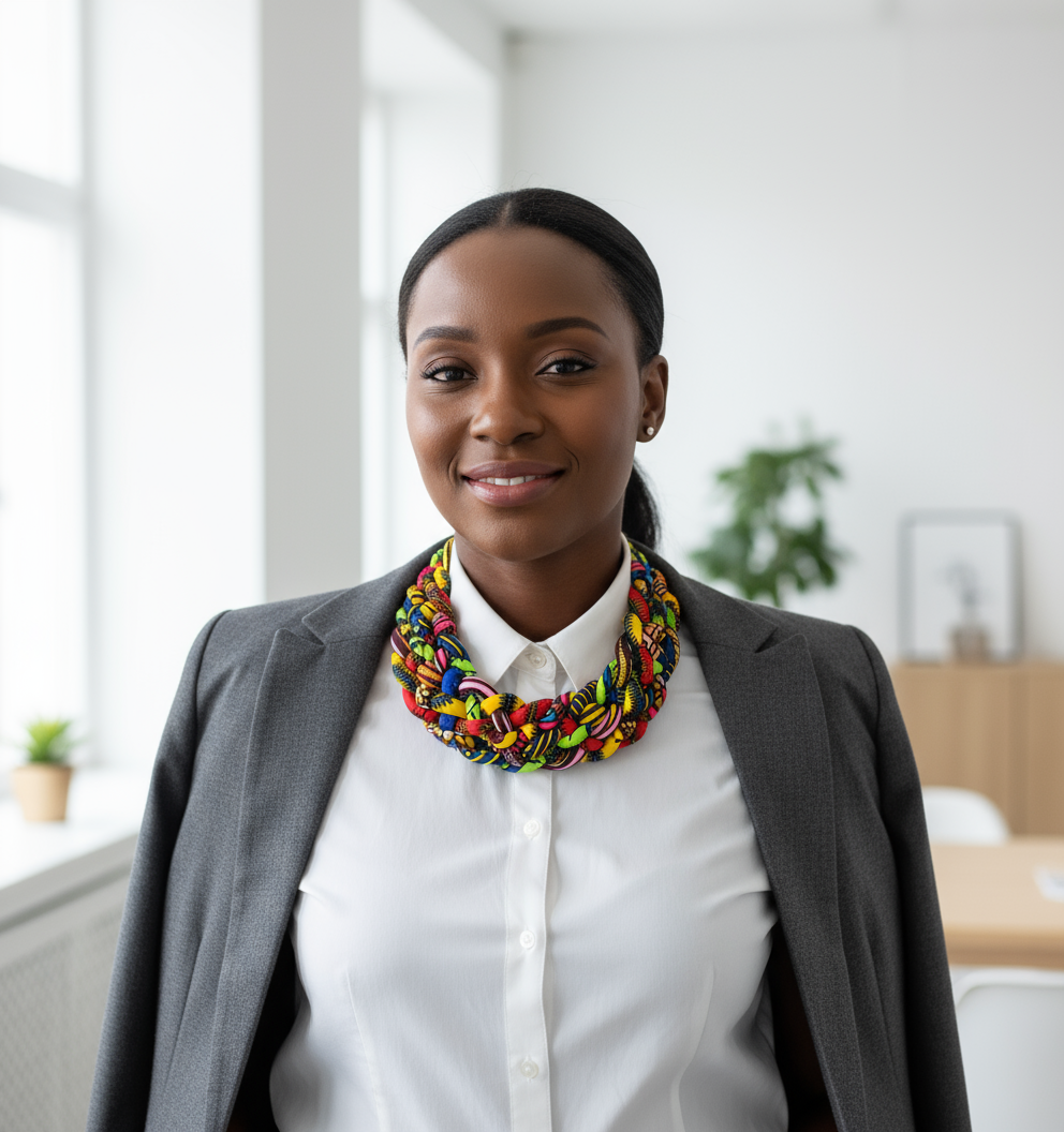 Harmony Loop Ankara Necklace
