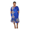 ANTWIWAA Flare Hem Two-Tone Handmade Flare Shift Dress