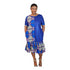 ANTWIWAA Flare Hem Two-Tone Handmade Flare Shift Dress