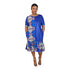 ANTWIWAA Flare Hem Two-Tone Handmade Flare Shift Dress