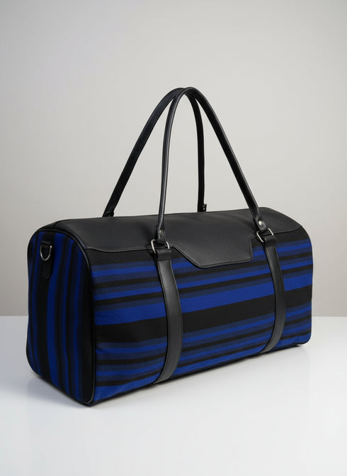 ADOM Kente Fugu Aso-Oke Duffle Bag – Handmade African Travel Weekender