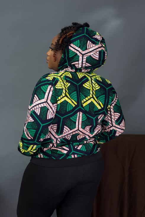 BANDA Bold Ankara UNISEX Streetwear Hoodie Bomber Jacket only