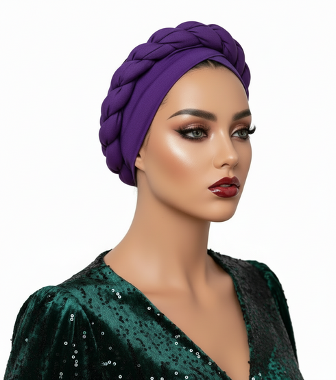 ALINAH Premium Handmade Stretch Fabric Twisted Strand Turban Hair Accessory