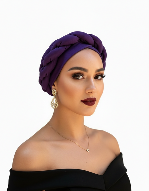 ALINAH Premium Handmade Stretch Fabric Twisted Strand Turban Hair Accessory