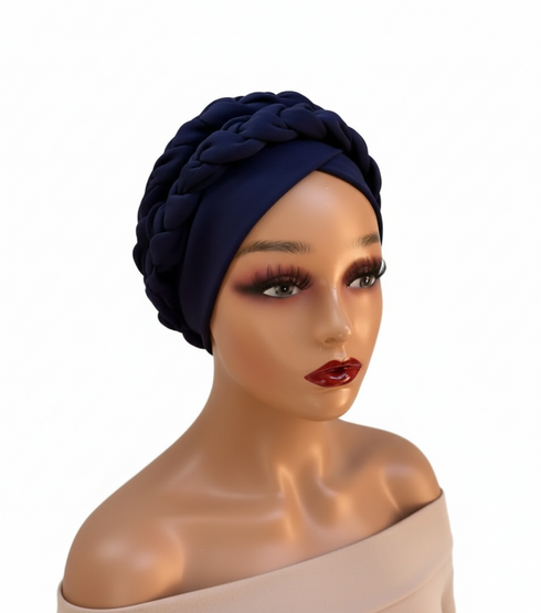 LUMARIA Premium Braided Crown Wrap Handmade Turban Hair Accessory