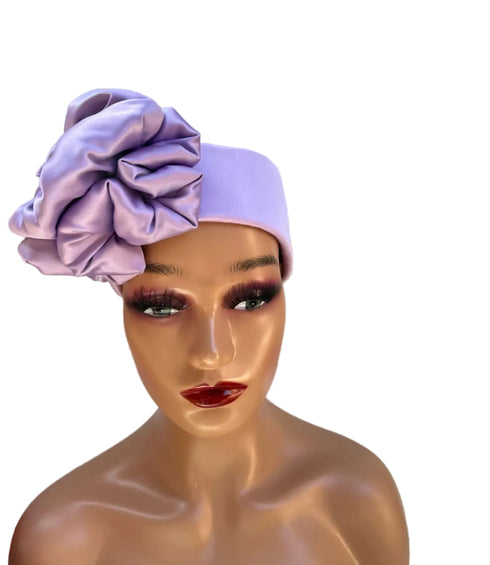 FATIMA Premium Twisted Flower Silk Turban Hair Accessory