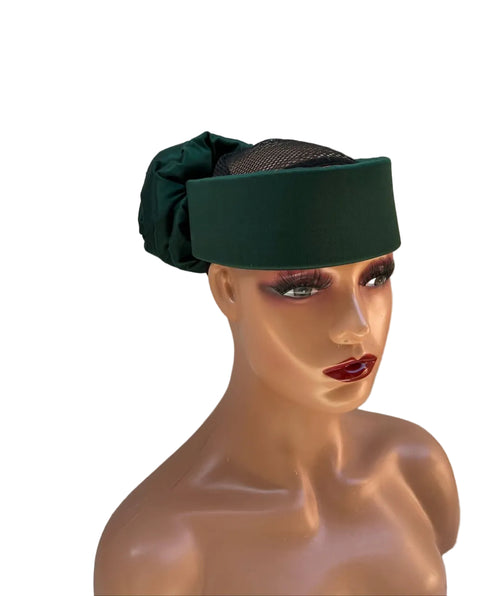 FATIMA Premium Twisted Flower Silk Turban Hair Accessory