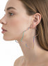 AURORA Iridescent Rainbow Dream AFRICA Map Outline Hoop Earrings – Stainless Steel