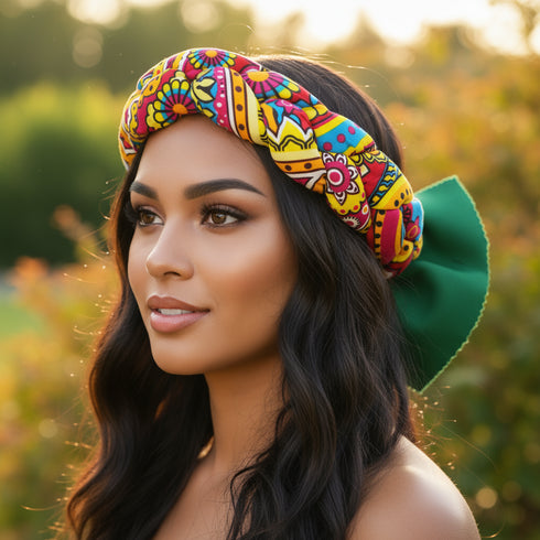 Kaira's Braided Regal Bow Headband