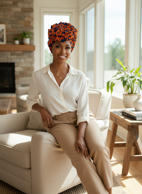 Kiara's Bloom Accent Hair Wrap