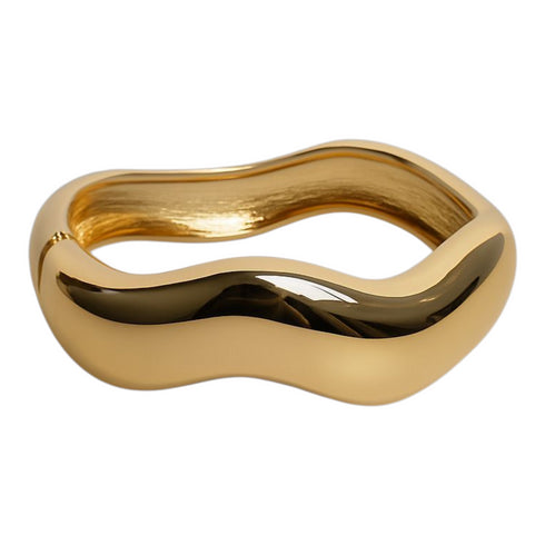LULENGA Bold Gold-Tone Statement Bracelet Only for Women – Heritage Stainless Steel Jewelry