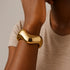 LULENGA Bold Gold-Tone Statement Bracelet Only for Women – Heritage Stainless Steel Jewelry