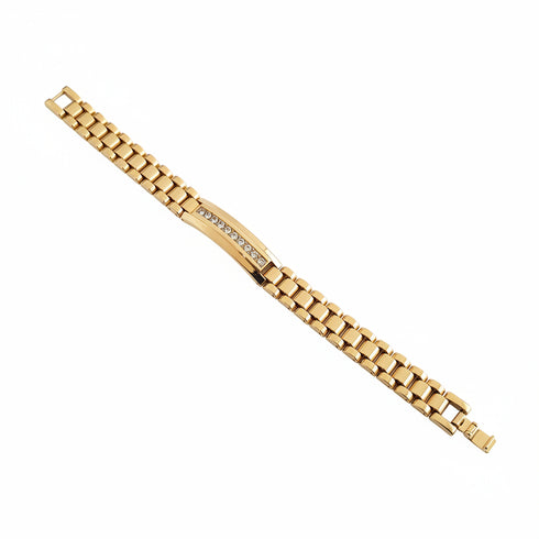Diamond bracelet on a marble surface