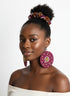 Mandala Majesty Accessory Set - Ankara Earring and Necklace Set