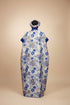 NIAZMINA Luxury Damask Brocade and Cotton Aso Oke African Boubou Kaftan Maxi Dress With Matching Headband and Adjustable Inner Belt - 2 piece Boubou set