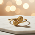NOBILA textured double sphere gold cuff bold luxury design bangle bracelet only
